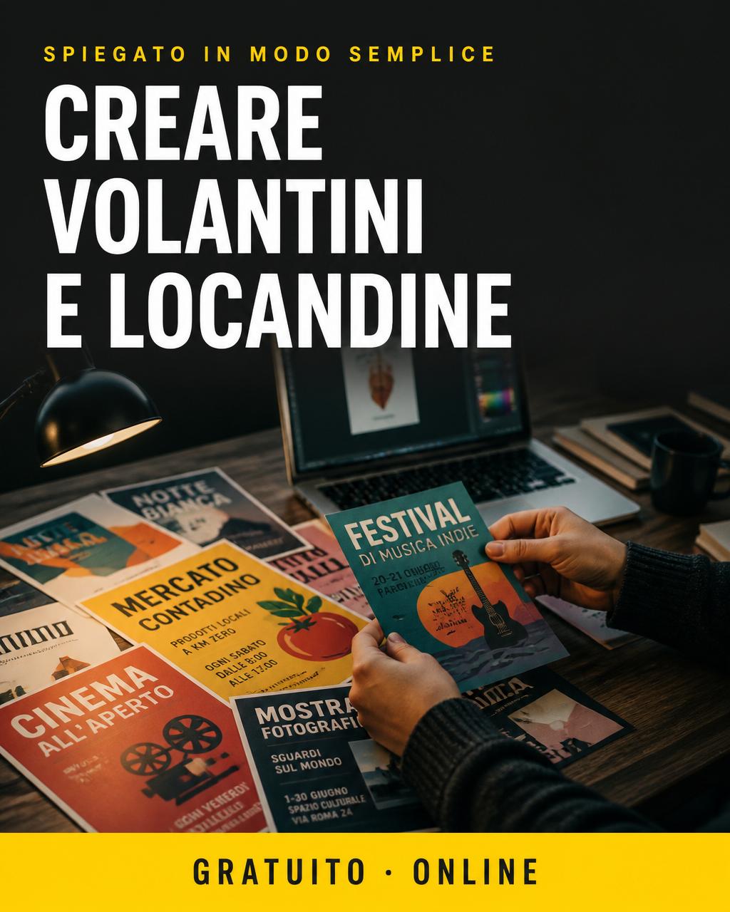 Locandina del corso: Creare volantini e locandine