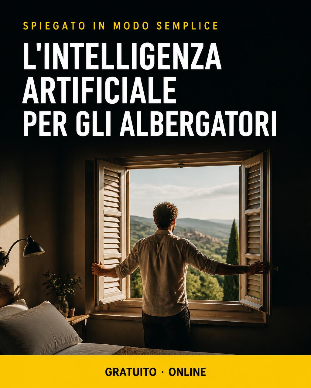 Locandina: IA per albergatori — le basi