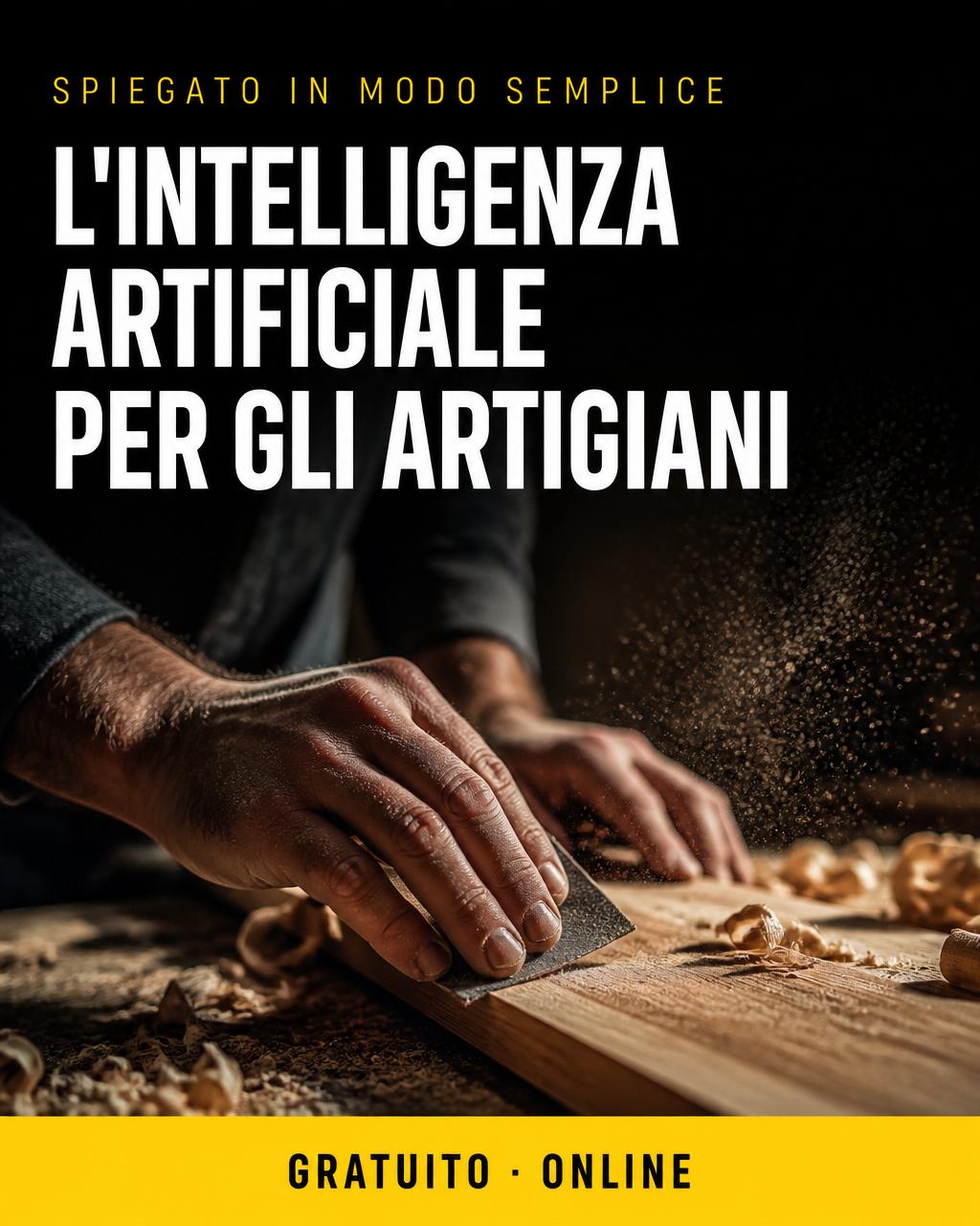 Locandina: IA per artigiani — le basi
