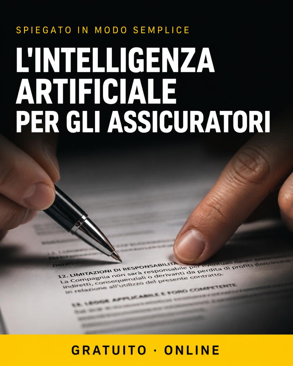 Locandina: IA per assicuratori — le basi