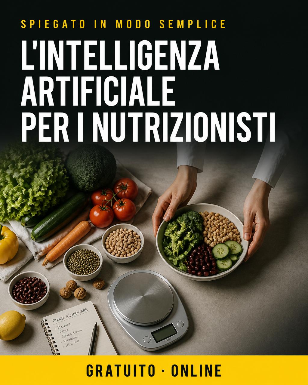 Locandina: IA per nutrizionisti — le basi
