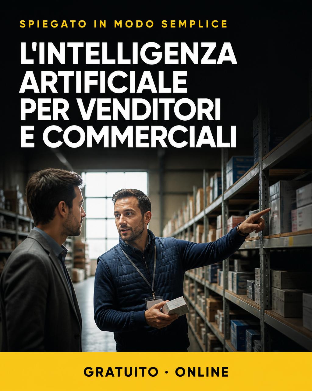 Locandina: IA per venditori e commerciali — le basi